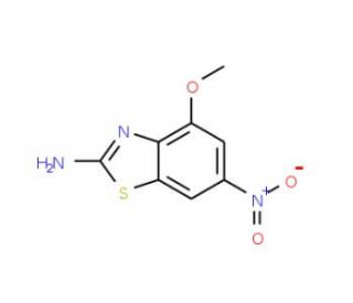 4-Methoxy-6-nitro-benzothiazol-2-ylamine (CAS 16586-52-0) - chemical structure image