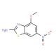 4-Methoxy-6-nitro-benzothiazol-2-ylamine (CAS 16586-52-0) - chemical structure image