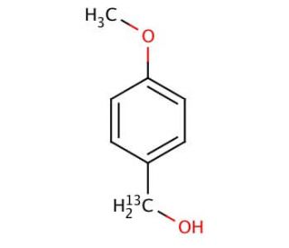 4-Methoxy-[7-13C]benzyl Alcohol (CAS 76104-36-4) - chemical structure image