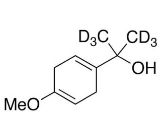 4-Methoxy-&alpha;,&alpha;-dimethyl-1,4-cyclohexadiene-1-methanol (CAS 61597-37-3) - chemical structure image