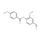 4-Methoxy-benzoic acid 4-formyl-2-methoxy-phenyl ester (CAS 5420-38-2) - chemical structure image