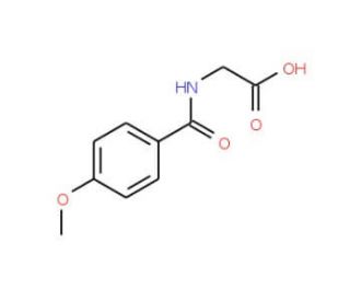 (4-Methoxy-benzoylamino)-acetic acid (CAS 13214-64-7) - chemical structure image