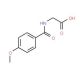 (4-Methoxy-benzoylamino)-acetic acid (CAS 13214-64-7) - chemical structure image