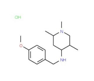 (4-Methoxy-benzyl)-(1,2,5-trimethyl-piperidin-4-yl)-amine hydrochloride - chemical structure image