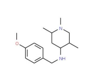 (4-Methoxy-benzyl)-(1,2,5-trimethyl-piperidin-4-yl)-amine - chemical structure image