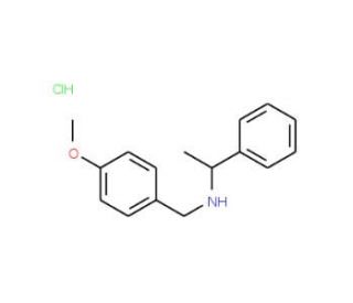 (4-Methoxy-benzyl)-(1-phenyl-ethyl)-amine hydrochloride - chemical structure image
