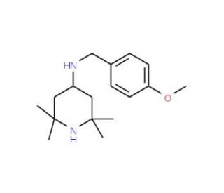 (4-Methoxy-benzyl)-(2,2,6,6-tetramethyl-piperidin-4-yl)-amine - chemical structure image