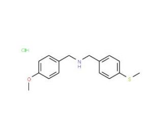 (4-Methoxy-benzyl)-(4-methylsulfanyl-benzyl)-amine hydrochloride - chemical structure image