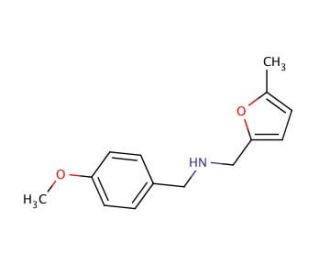 (4-Methoxy-benzyl)-(5-methyl-furan-2-ylmethyl)-amine - chemical structure image