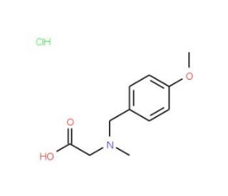 [(4-Methoxy-benzyl)-methyl-amino]-acetic acid hydrochloride - chemical structure image