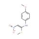 4-Methoxy-N-[1-(methylsulfanyl)-2-nitrovinyl]aniline - chemical structure image