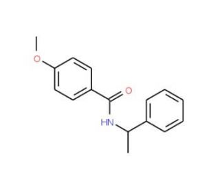 4-Methoxy-N-(1-phenylethyl)benzamide (CAS 68162-84-5) - chemical structure image