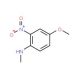 4-Methoxy-N-methyl-2-nitrobenzamine (CAS 3360-79-0) - chemical structure image