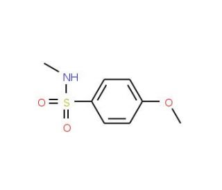 4-Methoxy-N-methylbenzenesulphonamide (CAS 7010-86-8) - chemical structure image