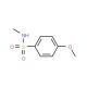 4-Methoxy-N-methylbenzenesulphonamide (CAS 7010-86-8) - chemical structure image