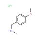 4-Methoxy-N-methylbenzylamine hydrochloride (CAS 876-32-4) - chemical structure image