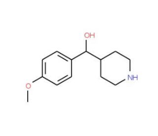 (4-Methoxy-phenyl)-piperidin-4-yl-methanol (CAS 37581-37-6) - chemical structure image