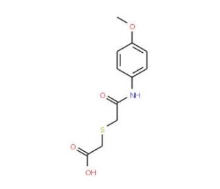 [(4-Methoxy-phenylcarbamoyl)-methylsulfanyl]-acetic acid - chemical structure image