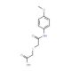 [(4-Methoxy-phenylcarbamoyl)-methylsulfanyl]-acetic acid - chemical structure image