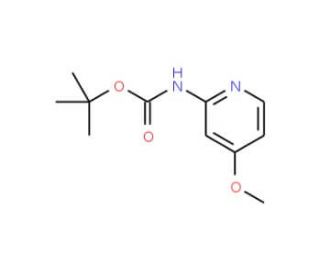 (4-Methoxy-pyridin-2-yl)-carbamic acidtert-butyl ester (CAS 551950-46-0) - chemical structure image