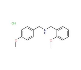 (4-Methoxybenzyl)-(2-methoxybenzyl)-amine hydrochloride - chemical structure image