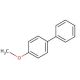 4-Methoxybiphenyl (CAS 613-37-6) - chemical structure image