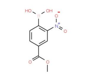 4-Methoxycarbonyl-2-nitrophenylboronic acid (CAS 85107-55-7) - chemical structure image