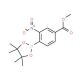 4-Methoxycarbonyl-2-nitrophenylboronic acid, pinacol ester (CAS 957065-97-3) - chemical structure image