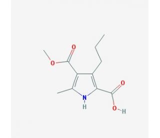 4-(methoxycarbonyl)-5-methyl-3-propyl-1H-pyrrole-2-carboxylic acid - chemical structure image