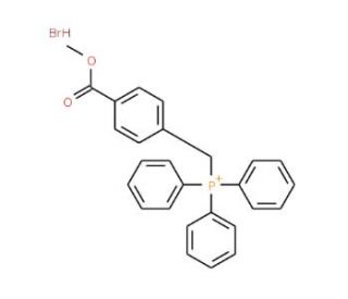 (4-Methoxycarbonylbenzyl)triphenylphosphonium bromide (CAS 1253-46-9) - chemical structure image