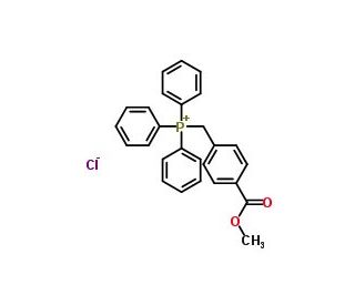 (4-Methoxycarbonylbenzyl)triphenylphosphonium chloride (CAS 1253-47-0) - chemical structure image