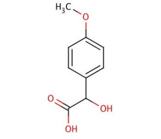 4-Methoxymandelic acid (CAS 10502-44-0) - chemical structure image