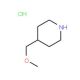 4-(Methoxymethyl)piperidine HCl (CAS 916317-00-5) - chemical structure image