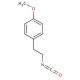 4-Methoxyphenethyl isocyanate (CAS 52634-59-0) - chemical structure image