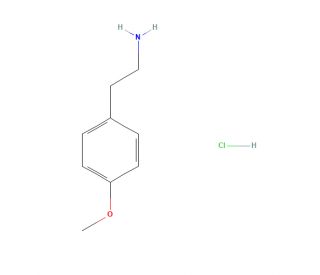 4-Methoxyphenethylamine hydrochloride (CAS 645-58-9) - chemical structure image