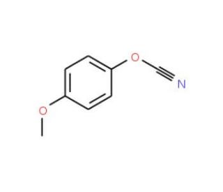 4-Methoxyphenol cyanate ester (CAS 2983-74-6) - chemical structure image
