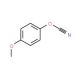 4-Methoxyphenol cyanate ester (CAS 2983-74-6) - chemical structure image