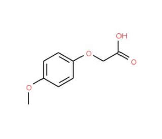 4-Methoxyphenoxyacetic acid (CAS 1877-75-4) - chemical structure image
