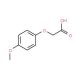 4-Methoxyphenoxyacetic acid (CAS 1877-75-4) - chemical structure image
