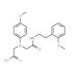 [(4-Methoxyphenyl)(2-{[2-(2-methoxyphenyl)ethyl]-amino}-2-oxoethyl)amino]acetic acid - chemical structure image