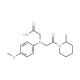 {(4-Methoxyphenyl)[2-(2-methylpiperidin-1-yl)-2-oxoethyl]amino}acetic acid - chemical structure image