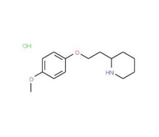 4-Methoxyphenyl 2-(2-piperidinyl)ethyl ether hydrochloride - chemical structure image