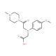 {(4-Methoxyphenyl)[2-(4-methylpiperazin-1-yl)-2-oxoethyl]amino}acetic acid - chemical structure image
