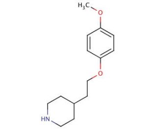 4-Methoxyphenyl 2-(4-piperidinyl)ethyl ether - chemical structure image