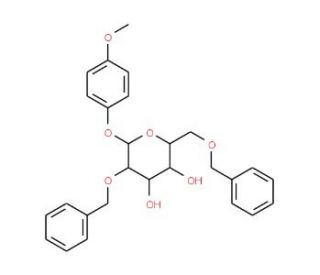 4-Methoxyphenyl 2,6-di-O-benzyl-b-D-galactopyranoside (CAS 159922-50-6) - chemical structure image