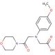 [(4-Methoxyphenyl)(2-morpholin-4-yl-2-oxoethyl)-amino]acetic acid - chemical structure image