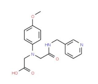 ((4-Methoxyphenyl){2-oxo-2-[(pyridin-3-ylmethyl)-amino]ethyl}amino)acetic acid (CAS 1142215-99-3) - chemical structure image