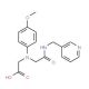 ((4-Methoxyphenyl){2-oxo-2-[(pyridin-3-ylmethyl)-amino]ethyl}amino)acetic acid (CAS 1142215-99-3) - chemical structure image
