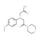 [(4-Methoxyphenyl)(2-oxo-2-thiomorpholin-4-ylethyl)amino]acetic acid - chemical structure image