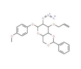 4-Methoxyphenyl 3-O-Allyl-2-azido-4,6-O-benzylidene-2-deoxy-beta-D-galactopyranoside (CAS 889453-83-2) - chemical structure i